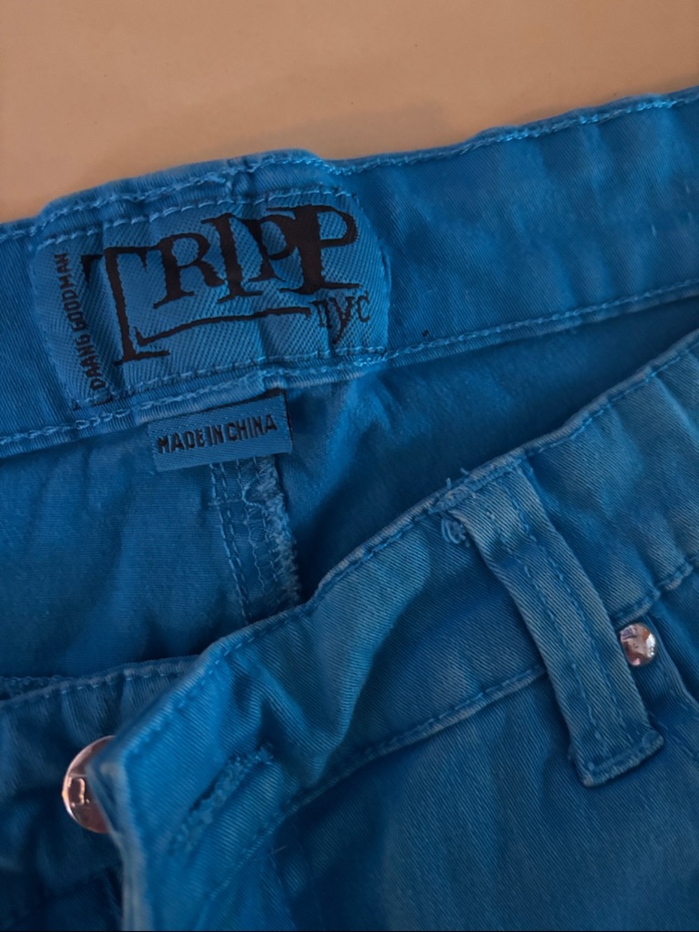 Tripp nyc Teal Blue Skinny Pants - Picture 2 of 5